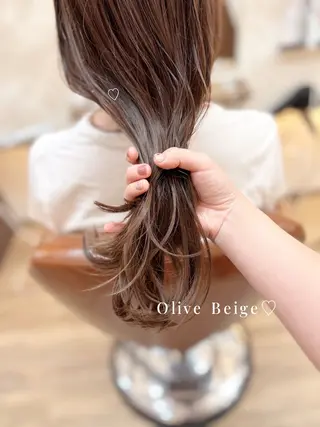 セミロング カラー 🤍FLEAR 白濱 かえで🎀.⋆のヘアスタイル