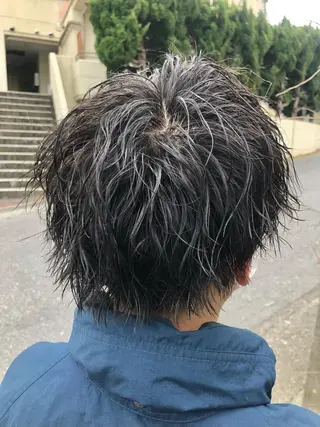 パーマ メンズ ダブルスキルエクステ /羽エクステ白石宇由のヘアスタイル