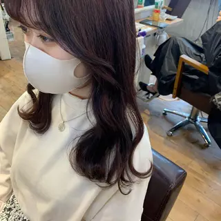 ロング カラー ヘアアレンジ 代表🎀 ふわモテ愛 され髪🩷yumiのヘアスタイル