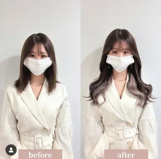 セミロング 💎地域最安値💎 エクステ専門店🎀のヘアスタイル