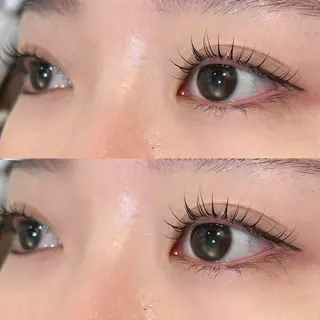 マツエク・マツパ 暖色カラー/アレンジ /束間まつげ🌼のヘアスタイル