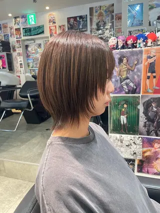 ショート 似合わせカット/ デザインカラー🦄のヘアスタイル
