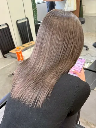 セミロング カラーモデル募集 ✨🤍モモハ🤍✨のヘアスタイル