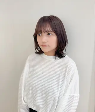 ミディアム カラー えんどう みほのヘアスタイル