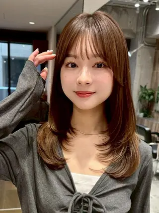 ミディアム Farbe🤍 女性限定のヘアスタイル