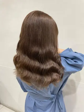 セミロング カラー ヘアアレンジ キッズ マツエク・マツパ 髪質改善カラー🦋 田村のヘアスタイル