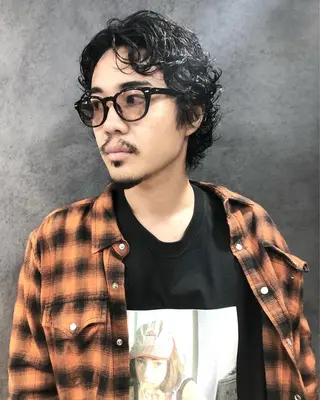 パーマ ヘアアレンジ メンズ メンズ特化✂️栗原 侑也のヘアスタイル