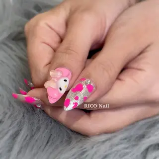 ネイル RICO Nail パーツつけ放題🌈のネイルデザイン