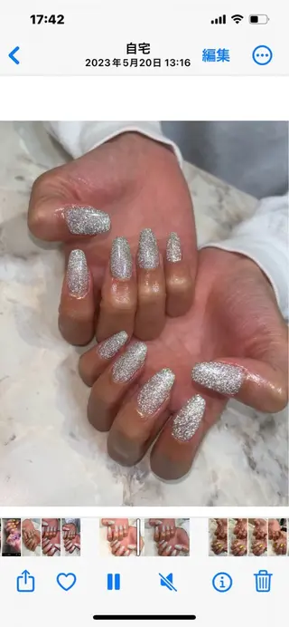ロング KINUGASA YUKAのネイルデザイン