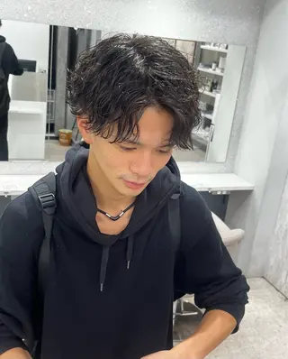 パーマ メンズ 🍐シャドウパーマ メンズ特化/守岡🍐のヘアスタイル