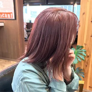 ミディアム カラー パーマ ヘアアレンジ メンズ キッズ ネイル マツエク・マツパ アイブロウ 前川 朋香のヘアスタイル