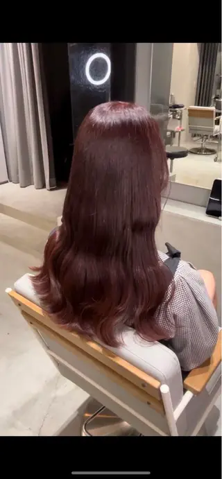 ロング 絶対綺麗な暖色カラー 🎯あります✨増渕✨のヘアスタイル