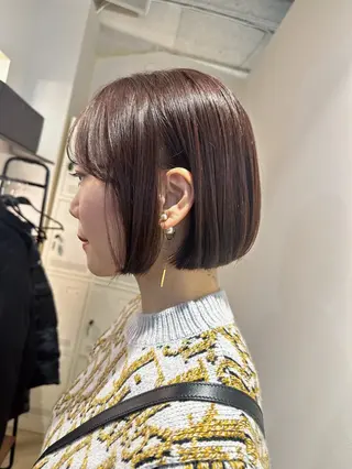 ショート カラー 大人ヘア縮毛矯正 💛mai💛のヘアスタイル