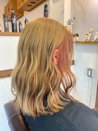 セミロング カラー 木宮 美緒のヘアスタイル