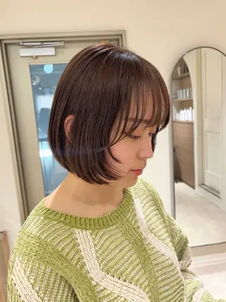 ショート カラー KANO🌷 艶カラーのヘアスタイル