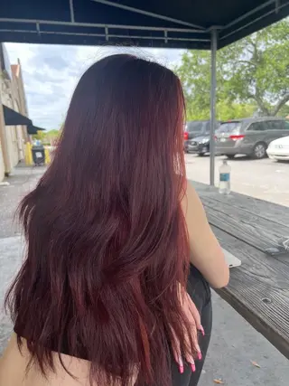 ロング カラー minami🪷 暖色カラーのヘアスタイル