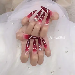 ネイル HANA 長さだしのネイルデザイン