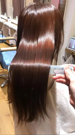 ロング カラー 【ブリーチ無しW】 【暗髪&暖色系】圭真のヘアスタイル