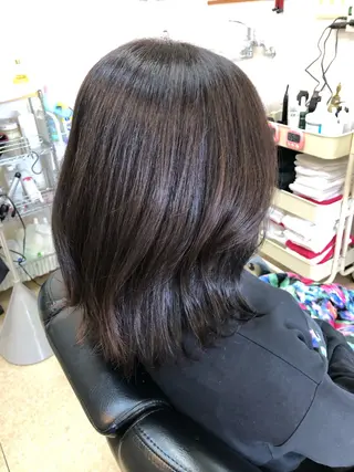 ミディアム 石塚 浩のヘアスタイル