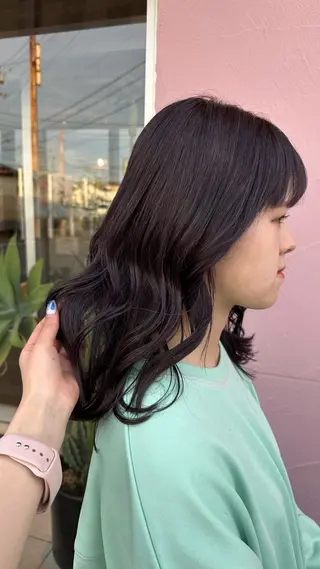ミディアム カラー 柔らかいcolor ￤韓国￤🩰マユ🩰のヘアスタイル