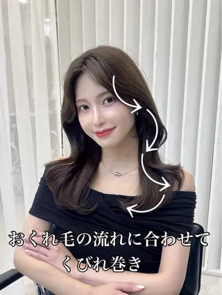 セミロング 映える顔まわり/前髪 特化 💗 ユキマのヘアスタイル