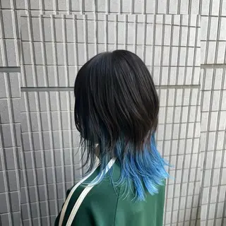 ミディアム カラー 横浜/ブリーチ/ ダブルカラー/RINのヘアスタイル