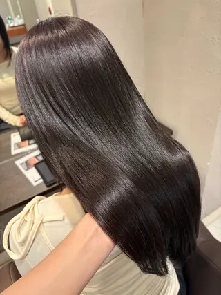 ロング カラー 中嶋偲月🌙 艶カラー/縮毛矯正のヘアスタイル