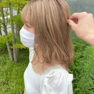 ミディアム 舟山 瑛太郎のヘアスタイル