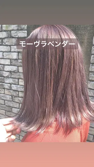 ミディアム カラー 店長 小池アキトのヘアスタイル