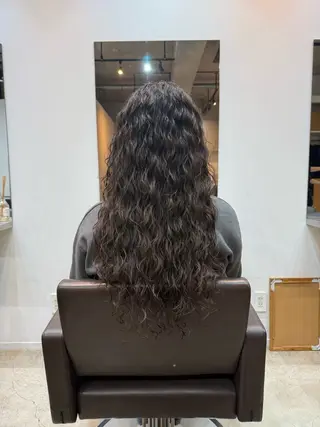 ロング 🌿朝5分でお洒落 パーマスタイル🌿のヘアスタイル