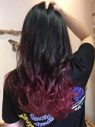 セミロング カラー 三浦 健太郎のヘアスタイル