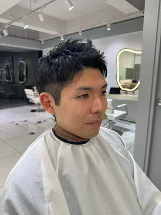 メンズ 韓国レイヤー/ 顔まわり/西野和裕のヘアスタイル