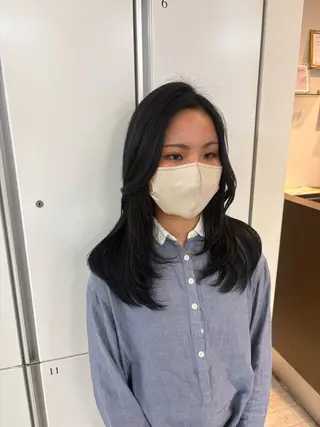 セミロング CREA渋沢 モデル募集🌺アイナのヘアスタイル