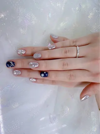 ネイル パーツ全部¥110 サロンミミのネイルデザイン