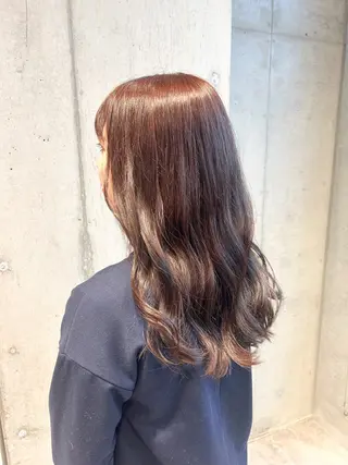 ロング カラー 🤡暖色レイヤー 🤡みさきのヘアスタイル