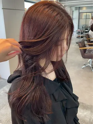 カラー 🐺ིྀ顔周レイヤー /髪質改善🩵aoiのヘアスタイル