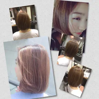ミディアム カラー 今井 三智也のヘアスタイル
