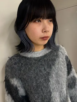 ミディアム カラー 高畑 恵莉 👒 暖色 / 艶髪 🧺のヘアスタイル