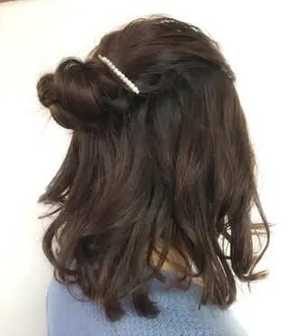 ショート カラー ヘアアレンジ IVY villa Suzu.のヘアスタイル