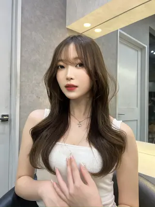 ロング 池袋/韓国/レイヤー 髪質改善/村上けいとのヘアスタイル