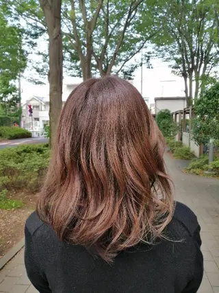 セミロング カラー 【23時まで営業】 酒井啓佑のヘアスタイル