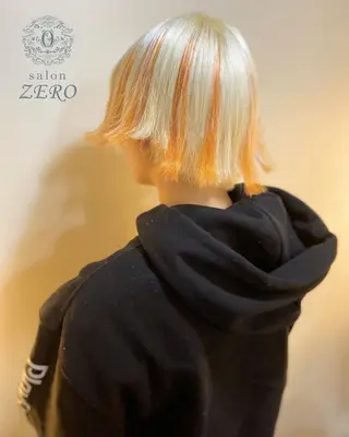 ショート カラー ヘアアレンジ Hair Make Salon ZEROのヘアスタイル