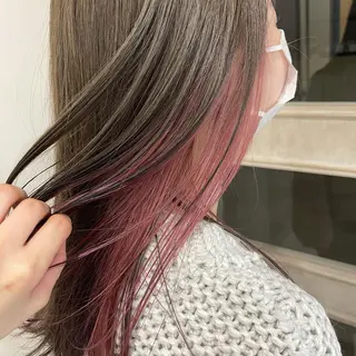 セミロング カラー UMEDA FIGAROのヘアスタイル