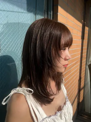 ミディアム bococa |向ヶ丘遊園/マナカのヘアスタイル