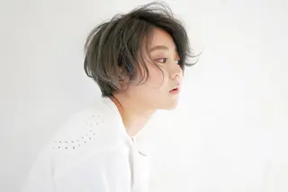 ショート カラー 髪質改善美容師 中村　一のヘアスタイル