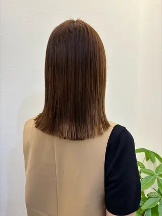 ミディアム ツノガイ エリのヘアスタイル