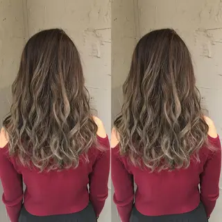 ロング カラー カラー🩵エクステ 人気No1💓ばんりのヘアスタイル