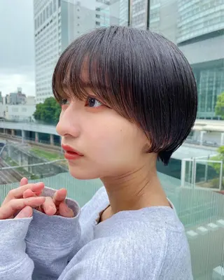 ショート カラー 女性が憧れる ショート/角田愛和のヘアスタイル