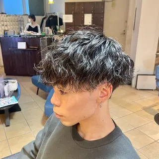 ショート パーマ メンズ すげさやか ✨メンズカットパーマのヘアスタイル