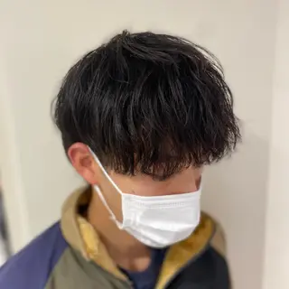ショート パーマ メンズ 橋本 琉磨のヘアスタイル